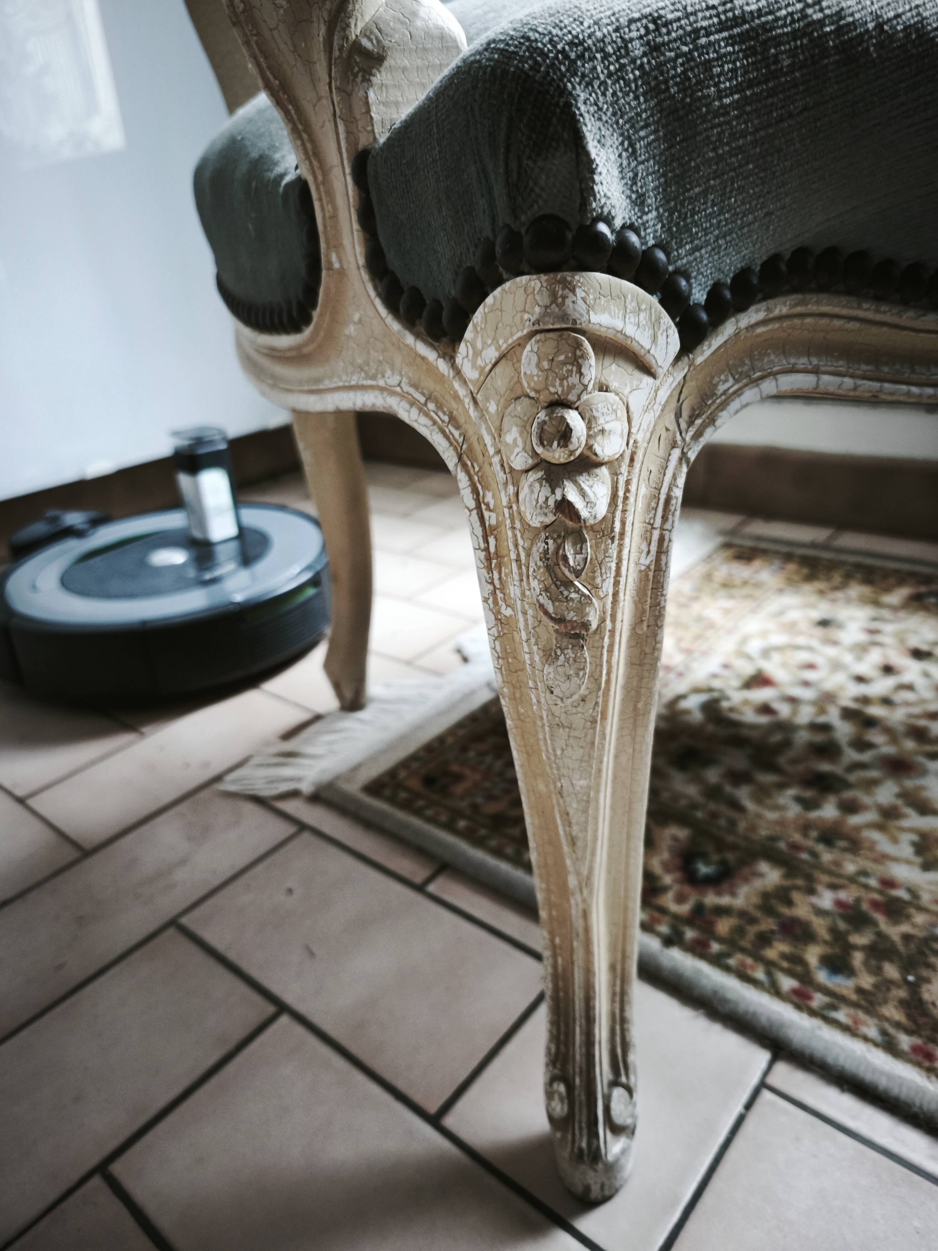 paire fauteuils style louis xv