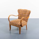 Sculptural Scandinavian Modern armchair, 1950’s