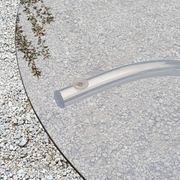 Dining table from the 70s top smoked glass base chrome