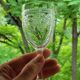 6 old Port stemmed glasses in engraved baccarat crystal