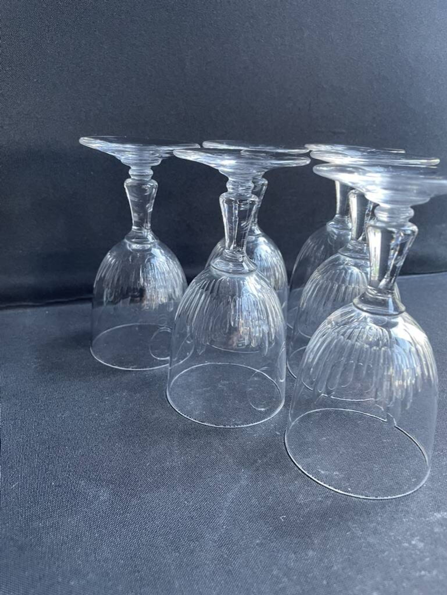 6 verres à porto baccarat – art nouveau