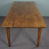 Table à manger française ancienne en chêne du début du 19ème siècle