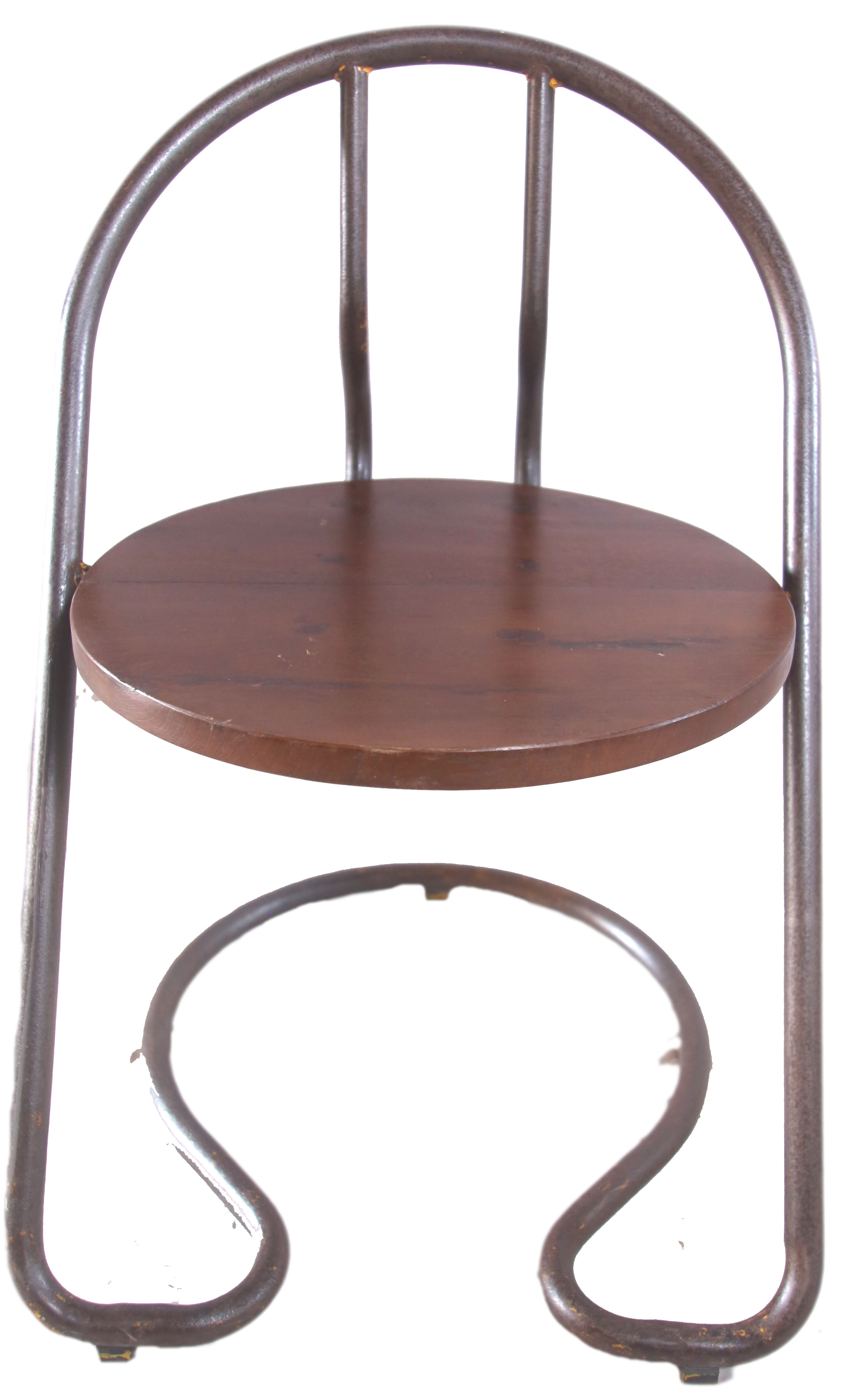 Industrial metal chair