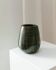 XL VEB Coswig DDR Mid-Century Ceramic Vase with Deep Green Glaze, 1970s Studio Piece
