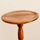 Louis Philippe style tripod pedestal table in solid walnut 20th century