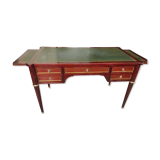 Old louis XVI style drawbar desk, double sided