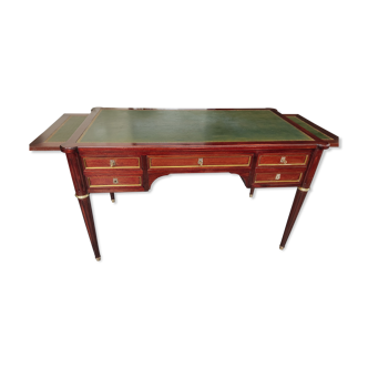 Old louis XVI style drawbar desk, double sided