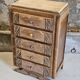 Chiffonnier en bois 5 tiroirs Art Déco