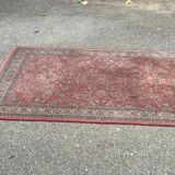 Persian rug burgundy wool 135x195cm