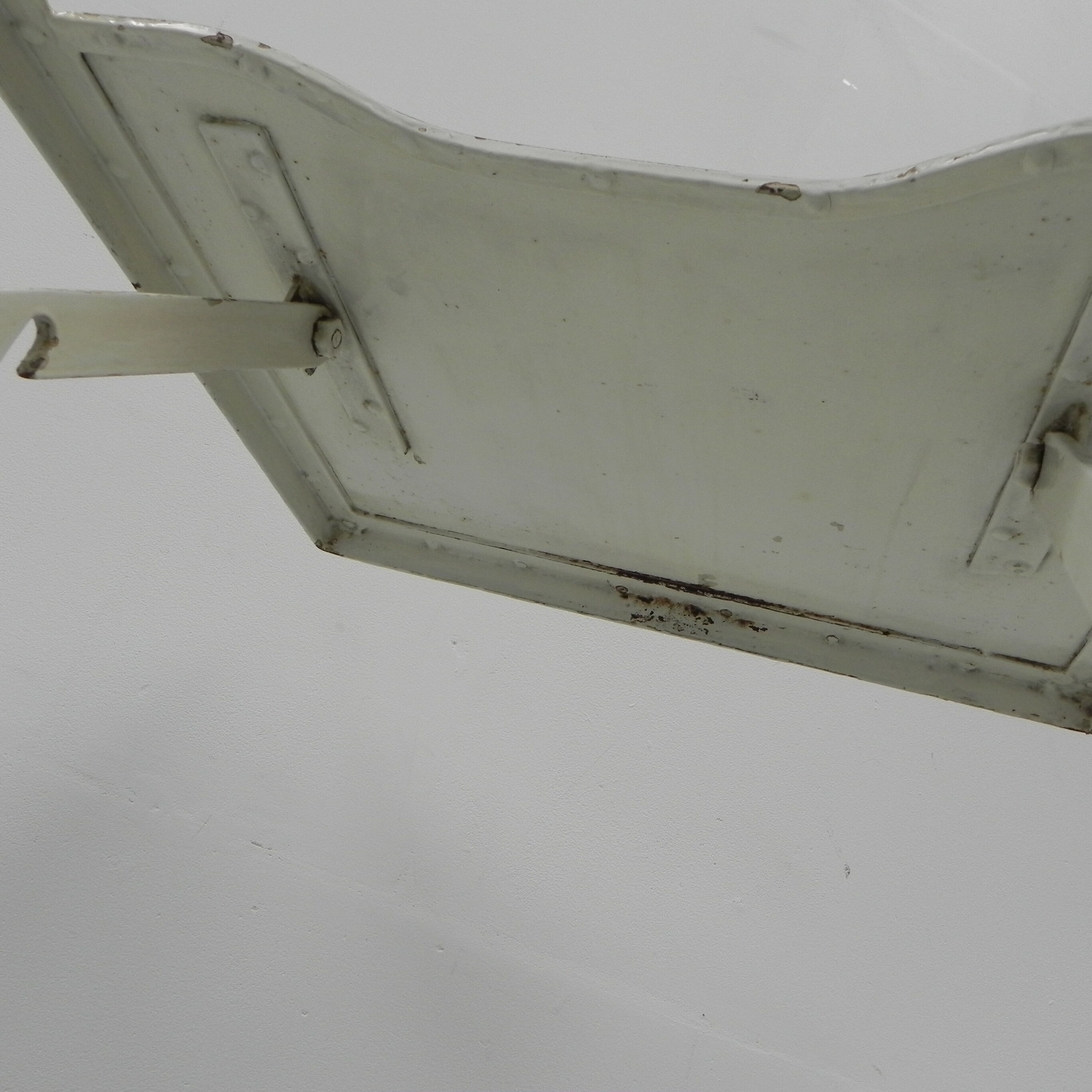 Industrial side table, hospital bed