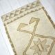White & Beige Wool Handmade Rug sku 2215