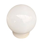 Industrial wall lamp, white, glass, foton, poland, 1960s.