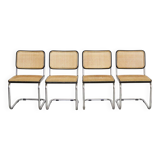 4 Bauhaus type B32 chairs black structure 1960 Italy