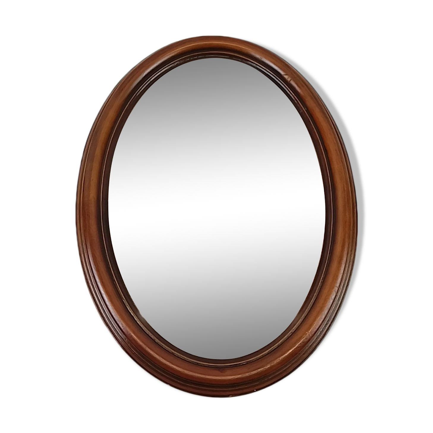 Rustic oval mirror 59 x 44 cm