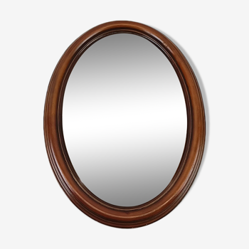 Rustic oval mirror 59 x 44 cm