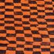 Orange corridor carpet 114 x 387 cm