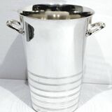 Silver metal white wine bucket