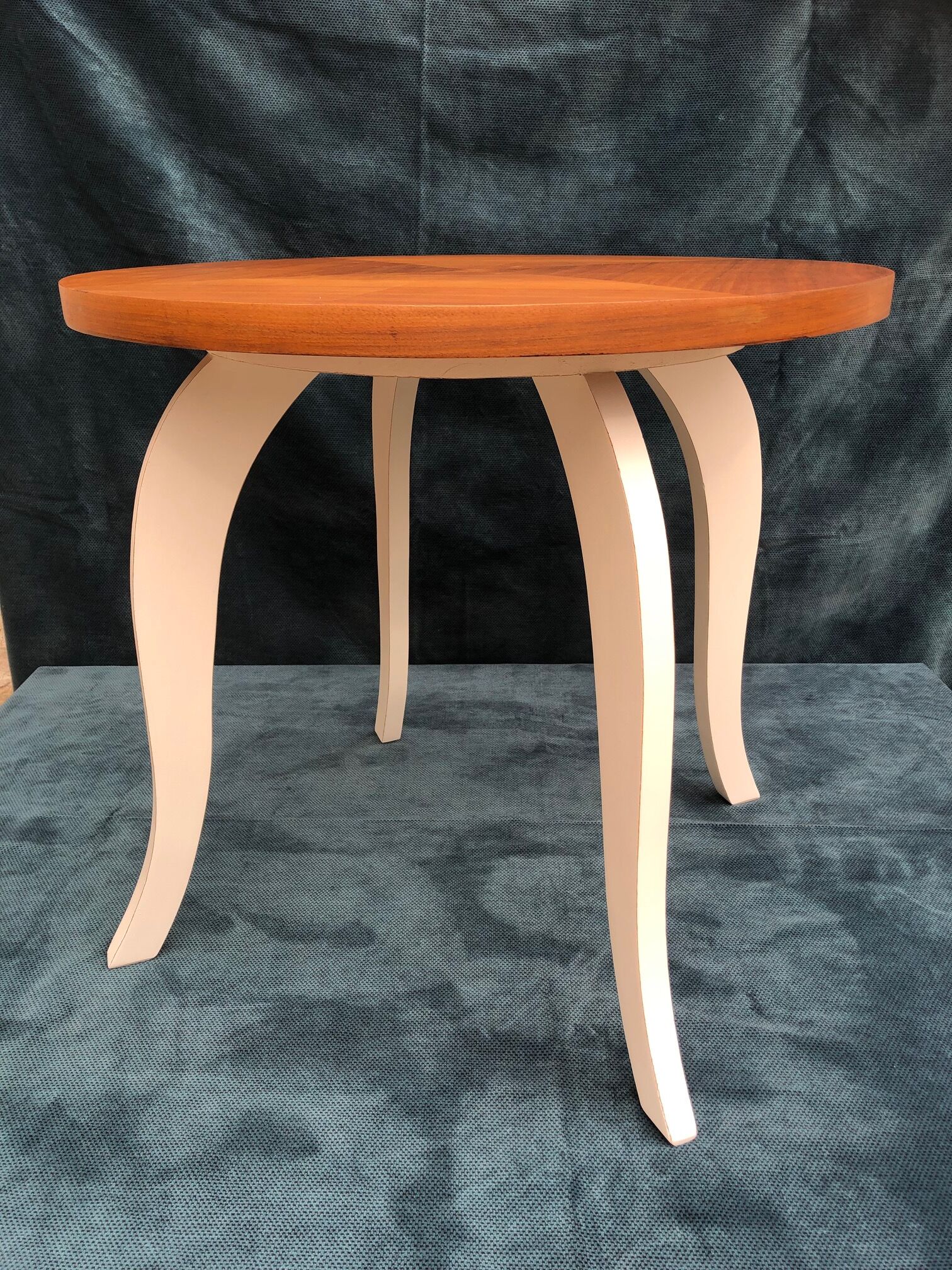 White Art Deco side table