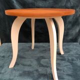 White art deco pedestal table