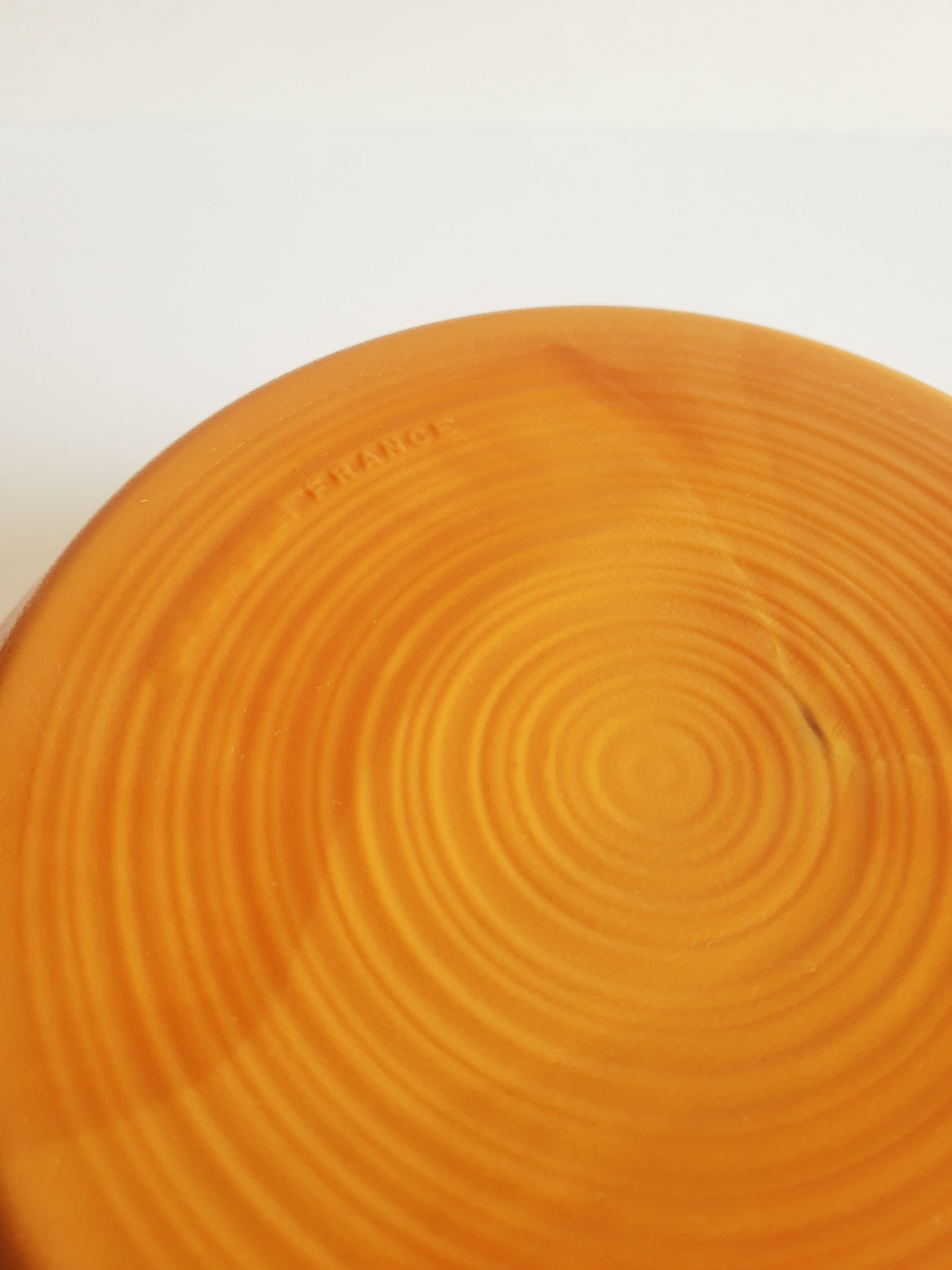 Vintage 70s Volcan brown opaline salad bowl