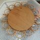 Miroir soleil en rotin vintage 57cm