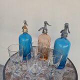 Pedestal table for restaurant bistro with lion paws and marble