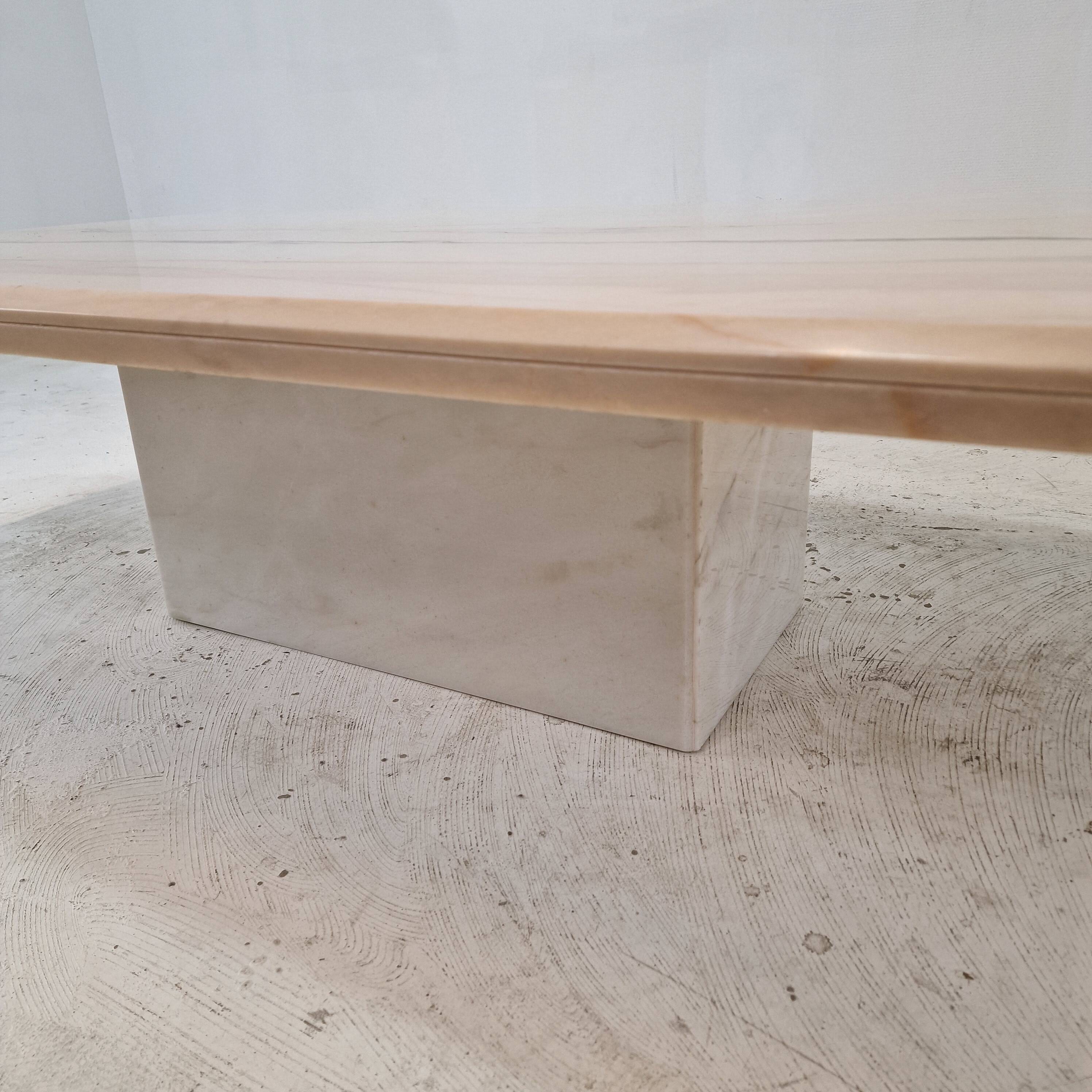 Italian Marble Coffee or Side Table, 1980s