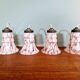 Art Deco pendant light in pink marbled opaline (4 available)