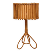 1950s tripod rattan lamp H47