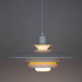 Danish vintage pendant lamp Sofie by Kurt Wiborg, Jeka, 1980s