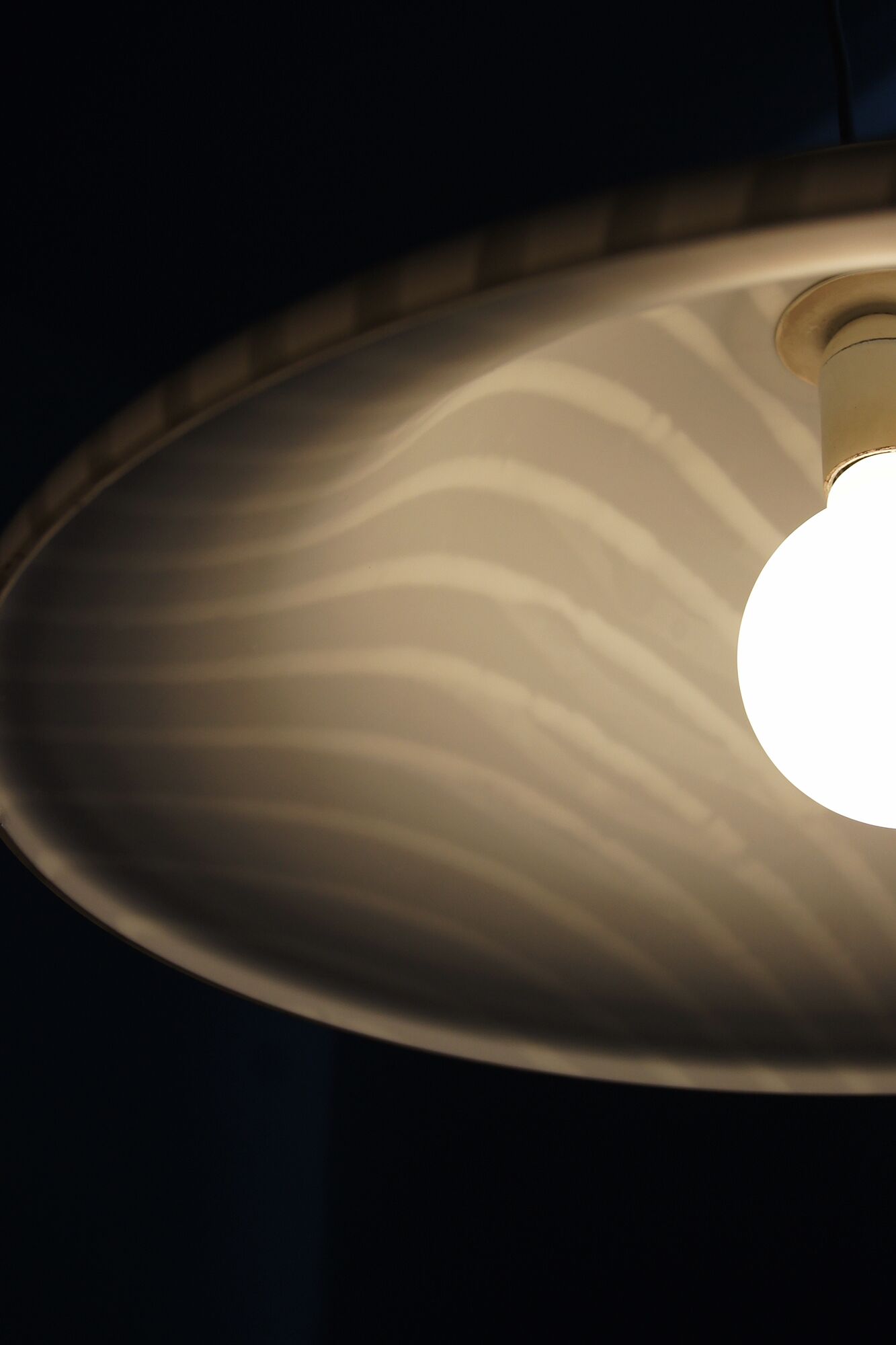 Mid-Century Glass Ceiling Lamp from Peill & Putzler