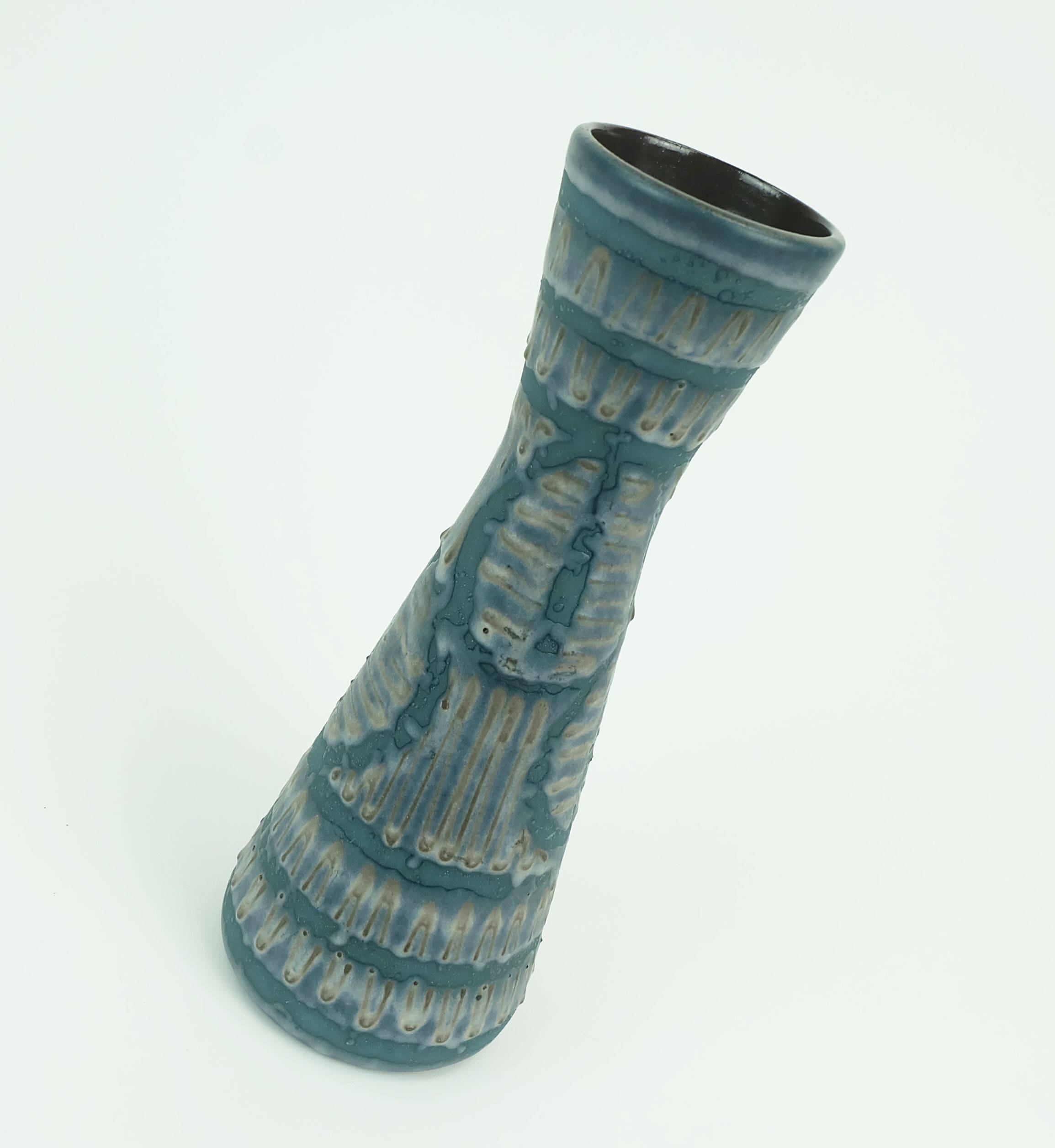 Vintage carstens keramik vase model 3765-27 rare glaze variation