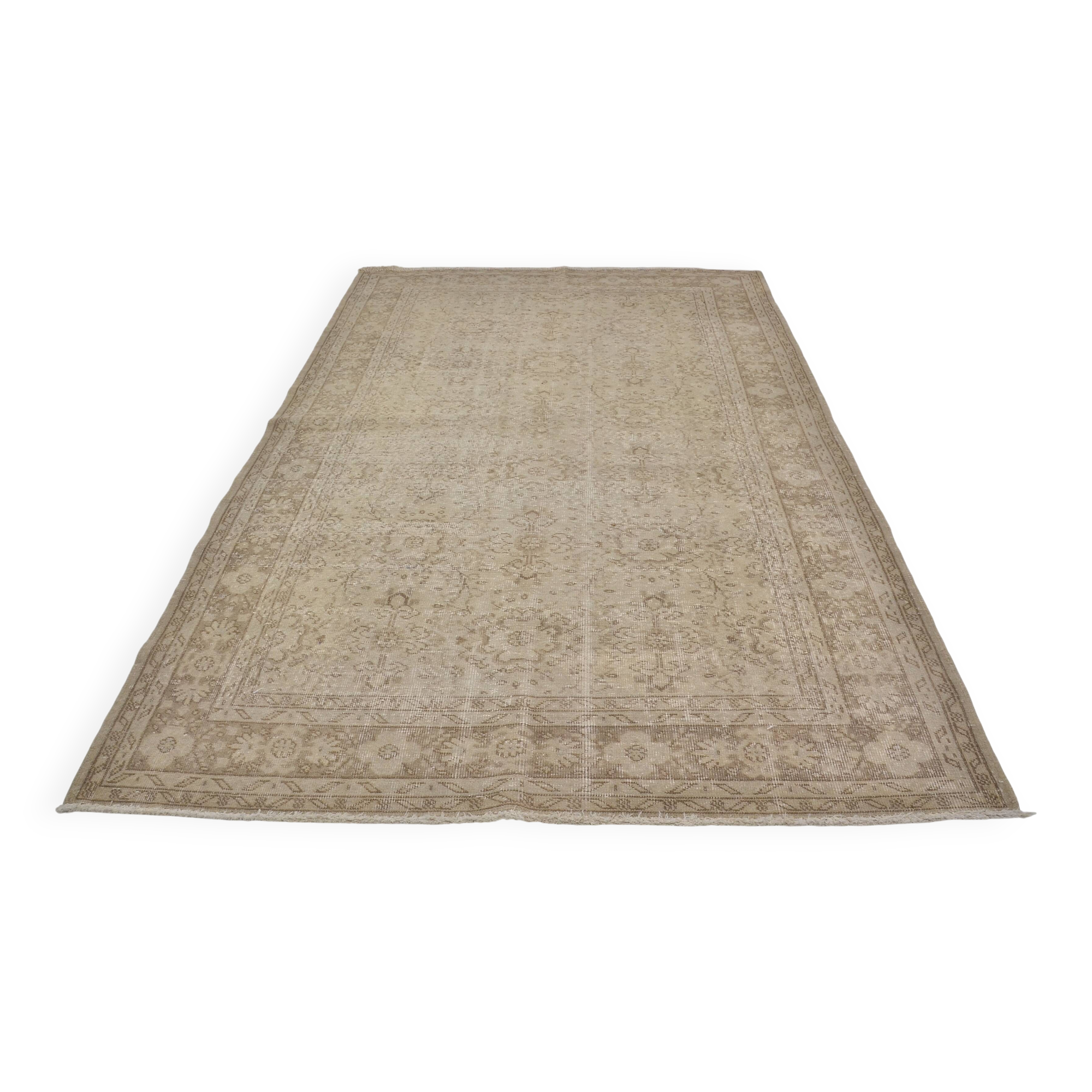 Tapis turc Oushak beige sku 3995