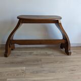 Solid oak organ bench