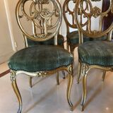 4 chaises style rococo