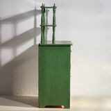 Ancien meuble de cuisine vert émeraude (vers 1920)