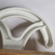 Portemanteau mural vintage "Ghidini Italy", deux patères, 42 cm