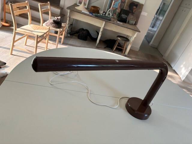 Lampe d'architecte tube d'Anders Pehrson - Suède années 70