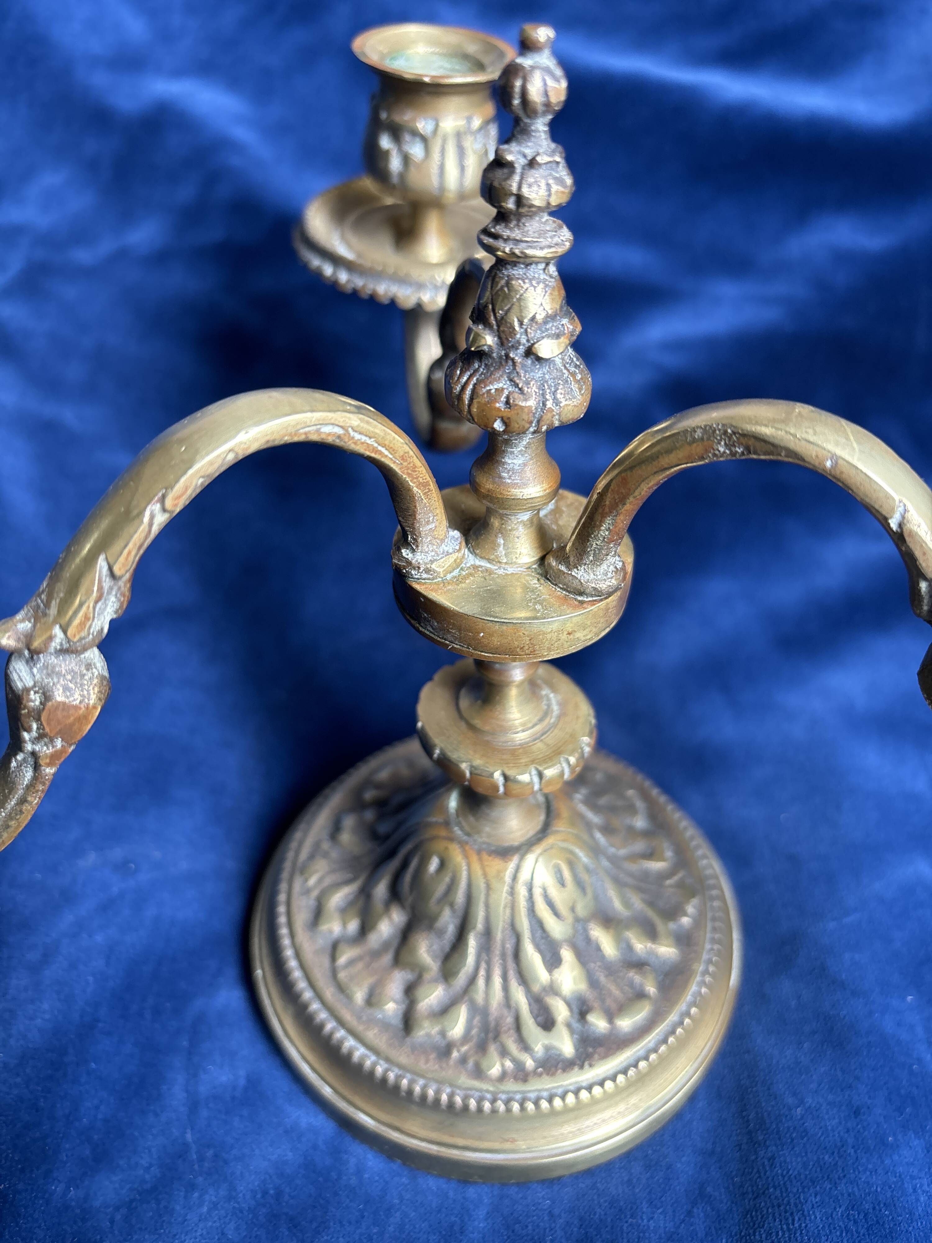 Antique 19th century bronze candlestick