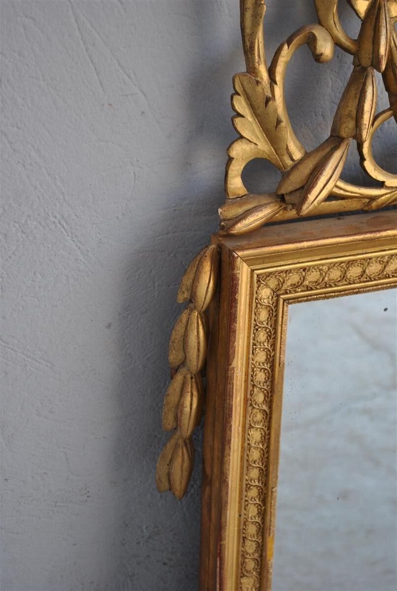 Mirror wooden Gold Louis XVI era XIX 72x152cm