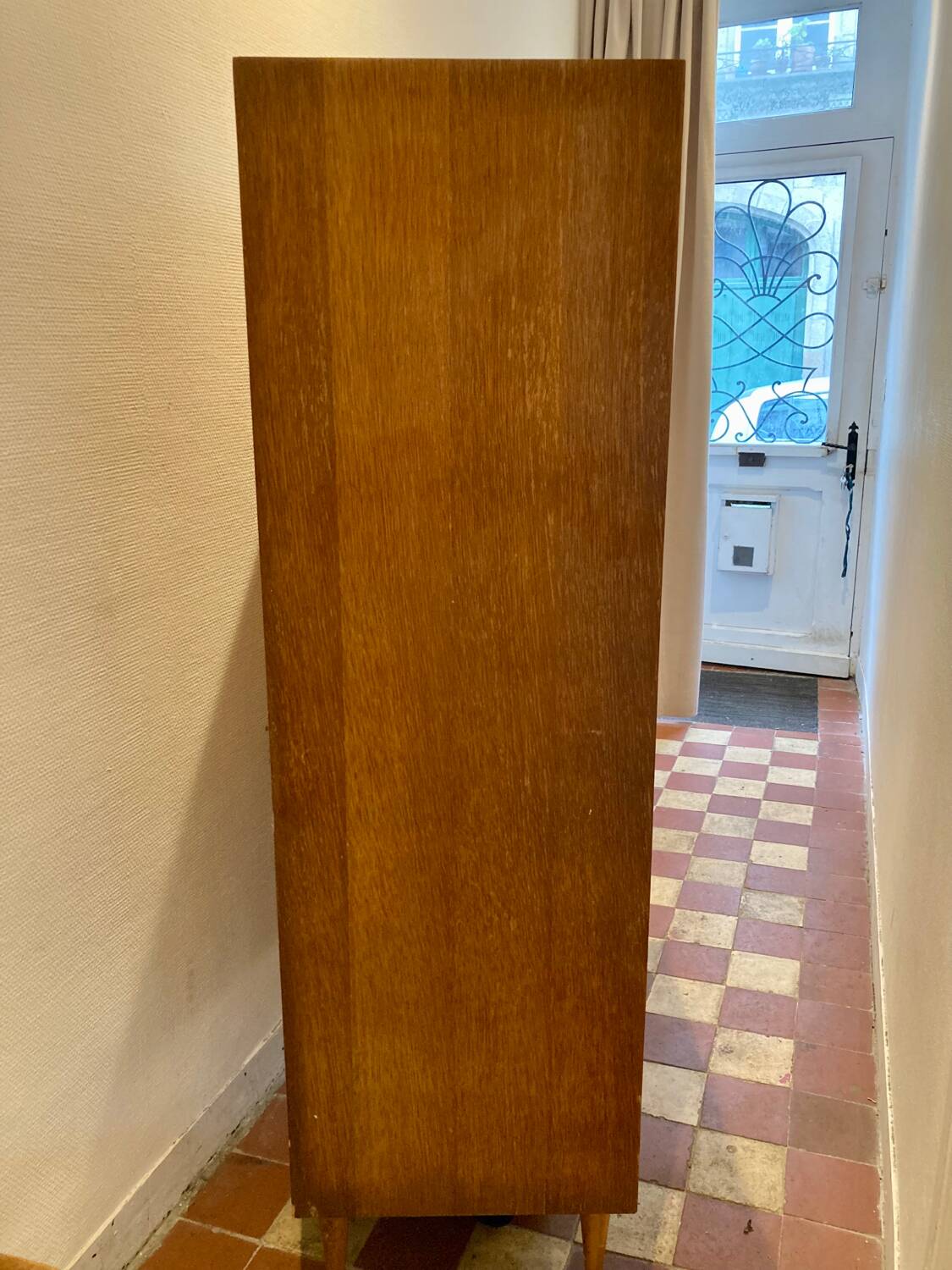 Vintage Scandinavian design display cabinet