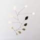 Large brass petal mobile
