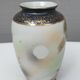 Small Japanese vase porcelain Satsuma couple of cranes