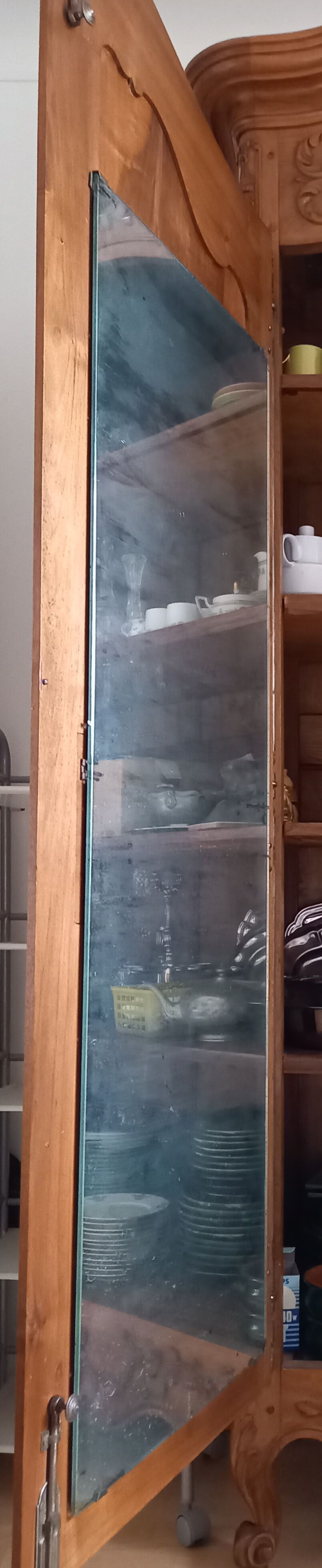 Old provencal walnut wardrobe