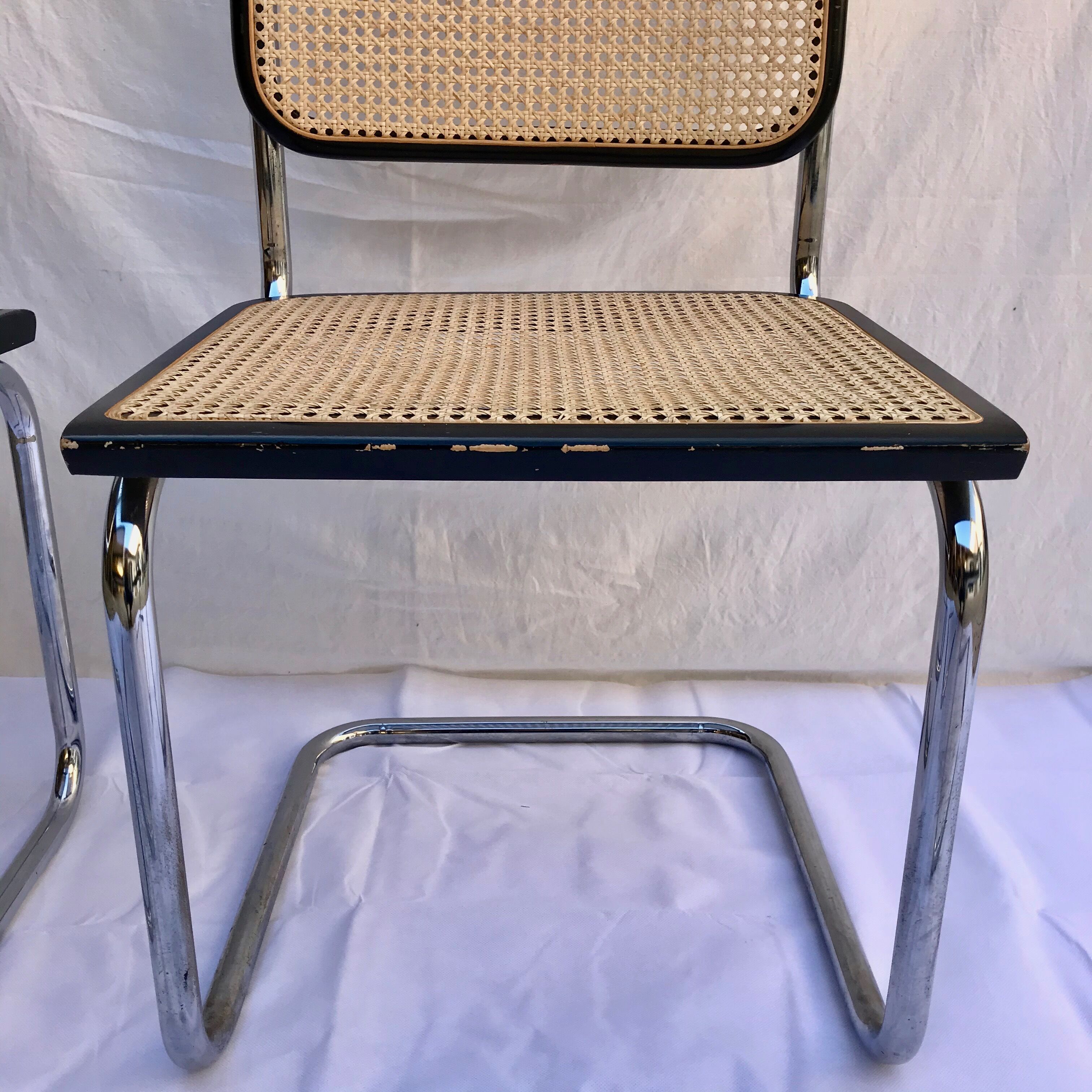 Set of 4 Cesca chairs by Marcel Breuer