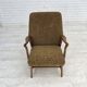 1960s, Danish vintage armchair, furniture wool, beech wood.