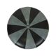 Round Vintage Pouf Gray Black Two-tone Skai Sixties