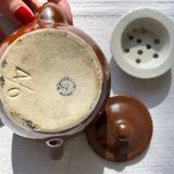 Retro brown teapot