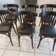 Suite de 6 chaises de bistrot vintage années 1960