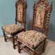 Pair of twisted oak chairs